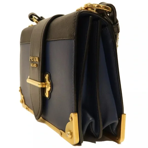 💎 City Calf Saffiano Bag Black crossbody leather - Picture 7 of 15